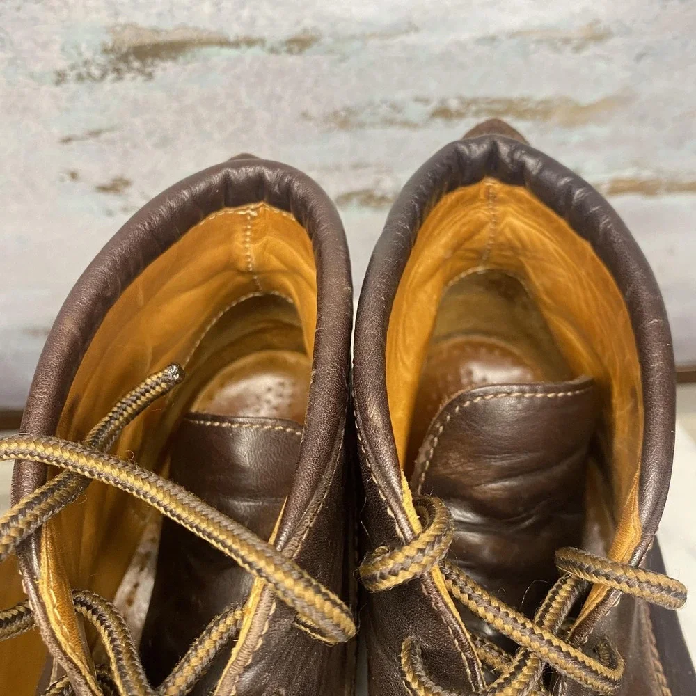 Cole Haan Chukka Boots Mens Size 9 Brown Leather Ankle Vibram Sole 14220